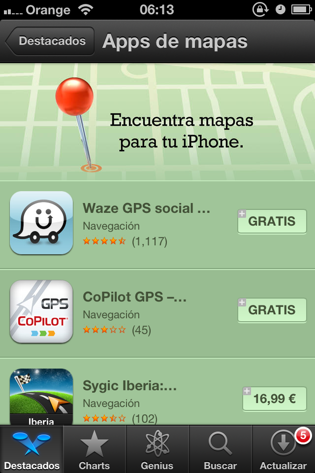 mapas iphone